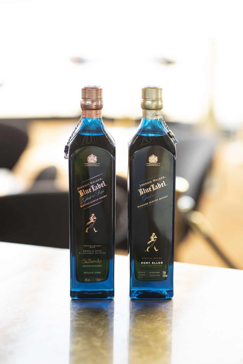 <strong>Johnnie Walker Blue Label Ghost and Rare Port Ellen</strong> has the 'Port Ellen' Islay single malt at the heart of it, from the Port Ellen distillery that closed its doors in 1983
